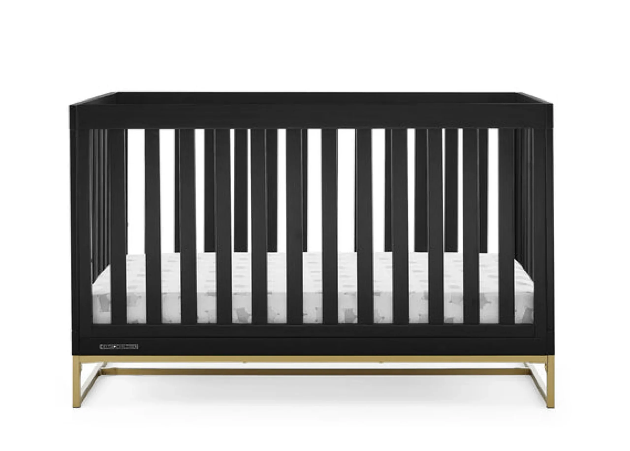 Baby Cribs*Delta Children Jade 4-in-1 Convertible Crib Ebony with Melted Bronze (1500)