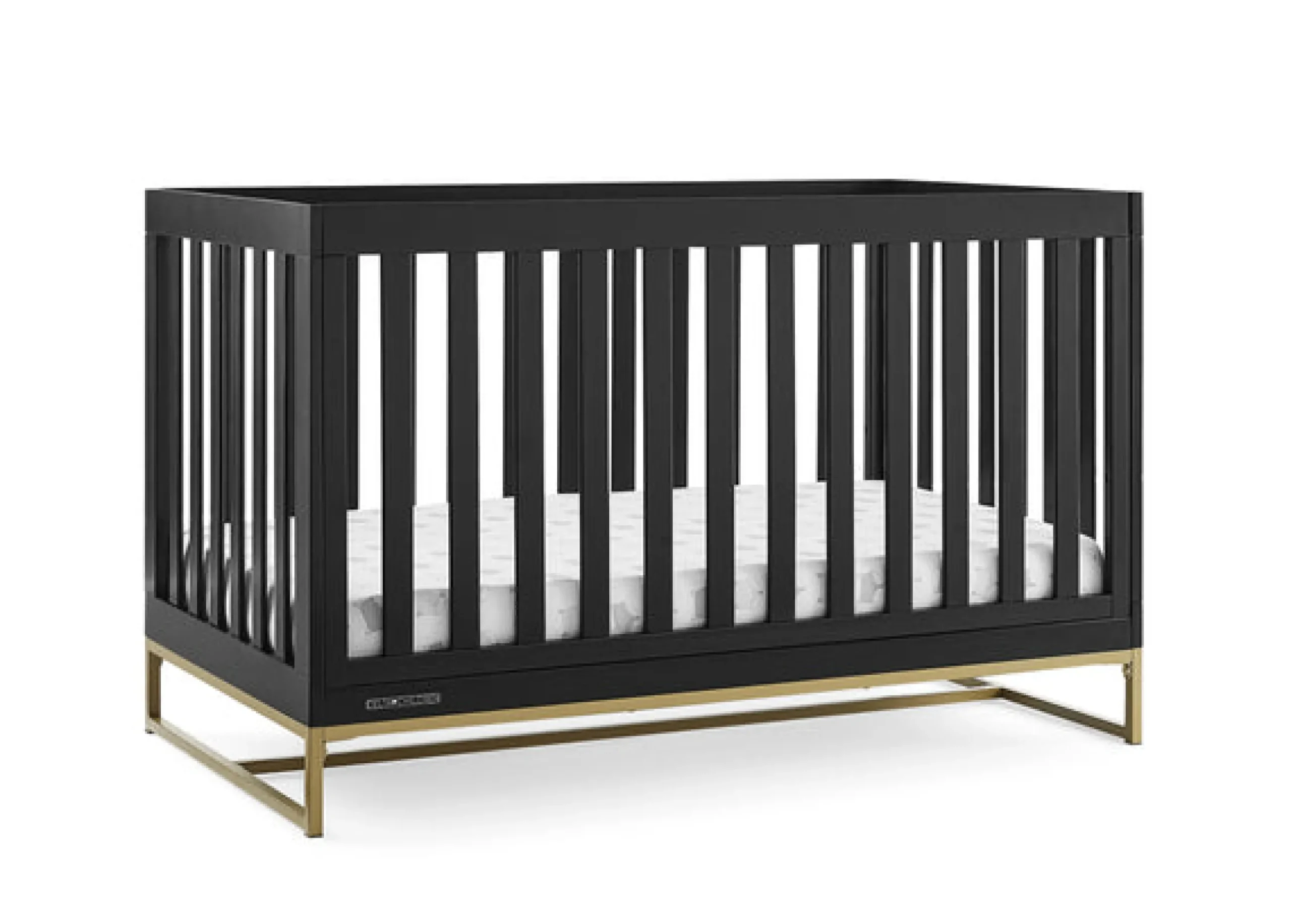 Baby Cribs*Delta Children Jade 4-in-1 Convertible Crib Ebony with Melted Bronze (1500)