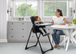 High Chairs & Boosters*Jeep Classic Black Convertible 2-in-1 High Chair for Babies and Toddlers with Adjustable Height, Recline & Footrest