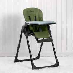 High Chairs & Boosters*Jeep Classic Convertible 2-in-1 High Chair for Babies and Toddlers with Adjustable Height, Recline & Footrest