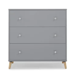 Dressers & Changing Tables|Dressers*Delta Children Jordan 3 Drawer Dresser Grey with Natural (1359)