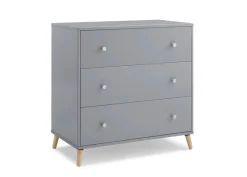 Dressers & Changing Tables|Dressers*Delta Children Jordan 3 Drawer Dresser Grey with Natural (1359)