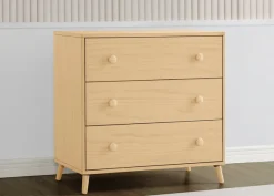 Dressers & Changing Tables|Dressers*Delta Children Jordan 3 Drawer Dresser with Interlocking Drawers Natural (746)