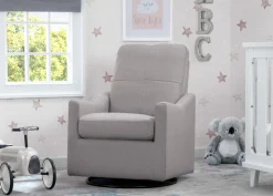 Gliders & Recliners*Delta Children Kenwood Nursery Glider Swivel Rocker Chair French Grey (1304)