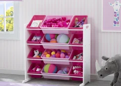 Toy Storage & Bookcases|Book & Toy Storage*Delta Children Kids Toy Storage Organizer with 12 Plastic Bins