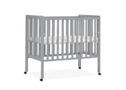 Baby Cribs*Delta Children Lee Portable Folding Mini Crib with 1.5-Inch Mattress Grey (026)