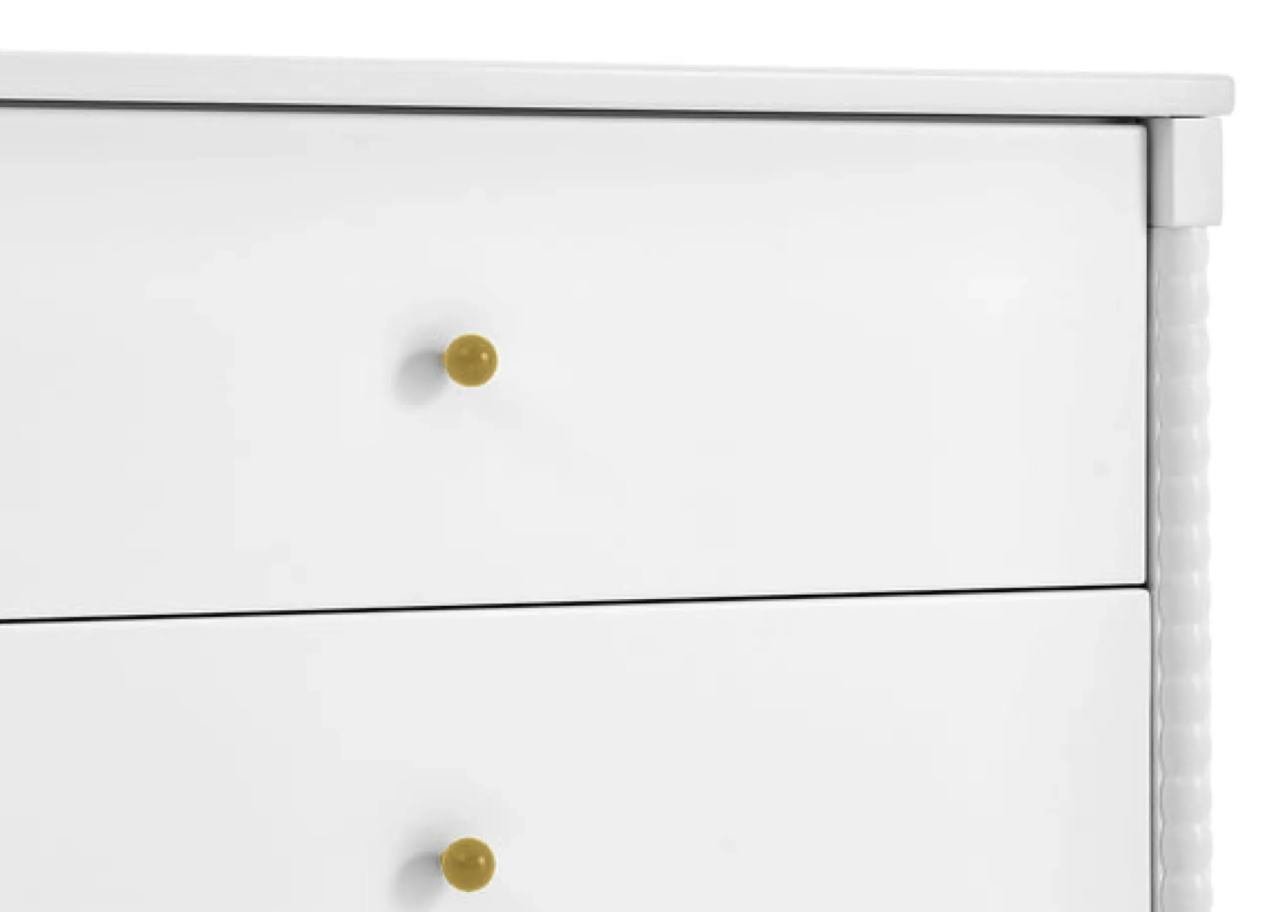 Dressers & Changing Tables|Dressers*Delta Children Lily 3 Drawer Dresser with Interlocking Drawers Bianca White (130)