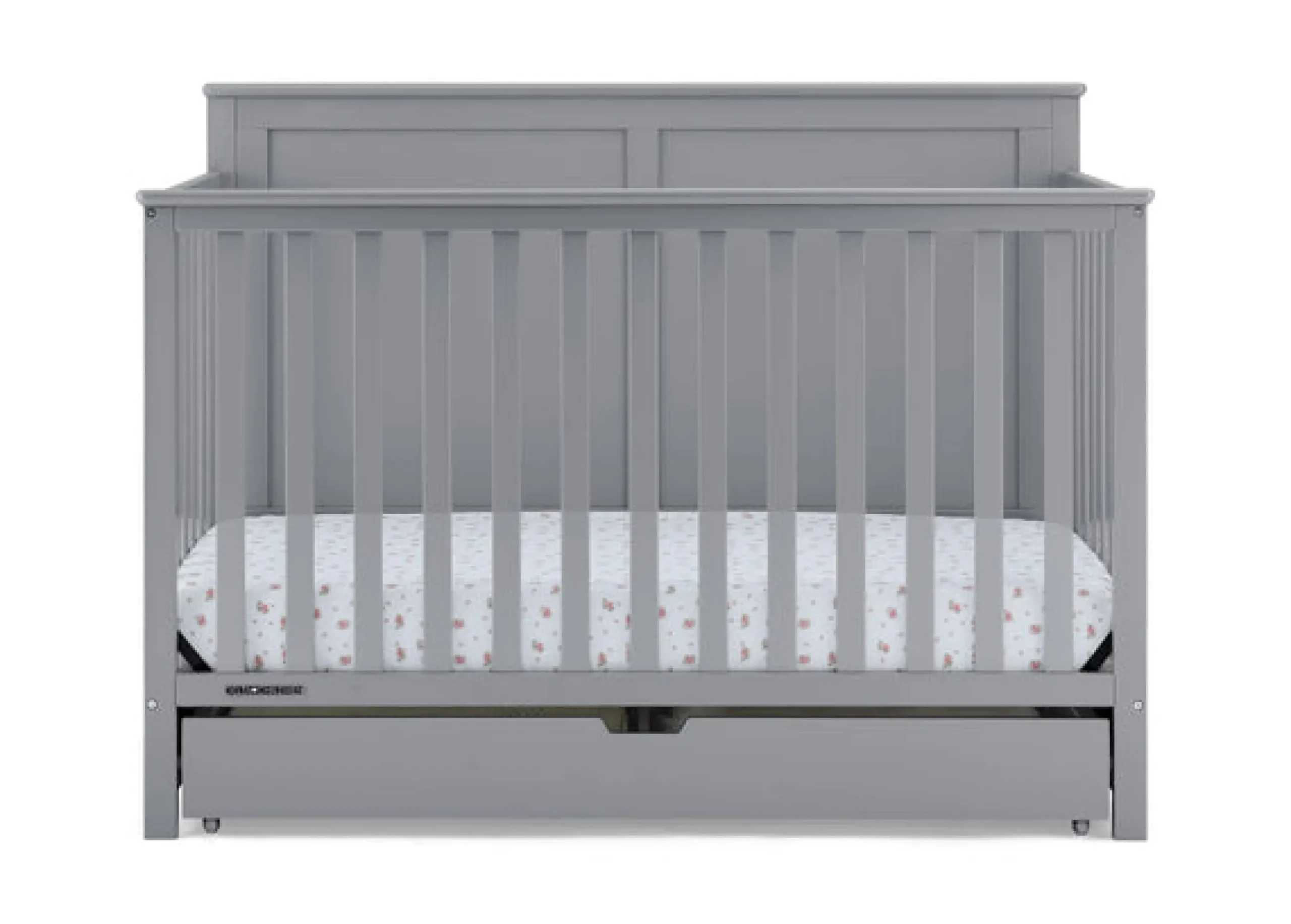 Baby Cribs*Simmons Kids Logan 6-in-1 Convertible Crib with Underdrawer Grey (026)