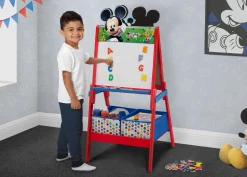 Shop By Character|Shop By Character*Delta Children Mickey Mouse Wooden Double Sided Activity Easel
