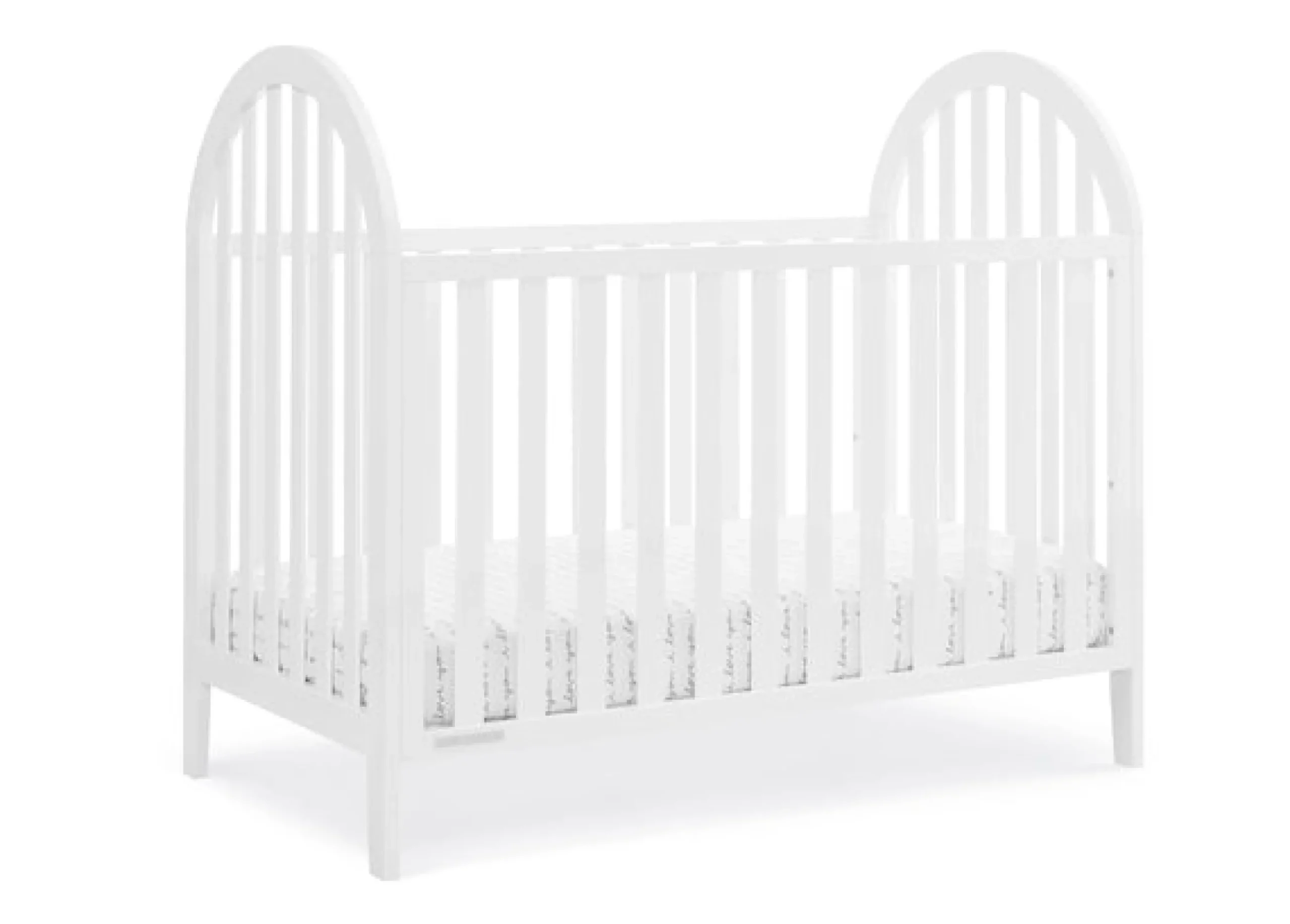 Baby Cribs*Delta Children Milano 4-in-1 Convertible Crib Bianca White (130)