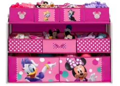 Toy Storage & Bookcases|Shop By Character*Delta Children Minnie Mouse Deluxe 9 Bin Design and Store Toy Organizer