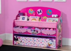 Toy Storage & Bookcases|Shop By Character*Delta Children Minnie Mouse Deluxe Book & Toy Organizer