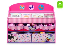 Toy Storage & Bookcases|Shop By Character*Delta Children Minnie Mouse Deluxe Book & Toy Organizer