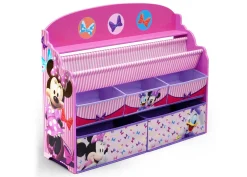 Toy Storage & Bookcases|Shop By Character*Delta Children Minnie Mouse Deluxe Book & Toy Organizer
