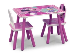 Table & Chair Sets|Table & Chair Sets*Delta Children Minnie Mouse 4-Piece Playroom Solution – Set Includes Table and 2 Chairs and 6-Bin Toy Organizer