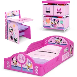 Toddler Beds|Shop By Character*Delta Children Minnie Mouse 3-Piece Toddler Bedroom Set