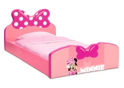 Twin Beds*Delta Children Minnie Mouse Upholstered Twin Bed