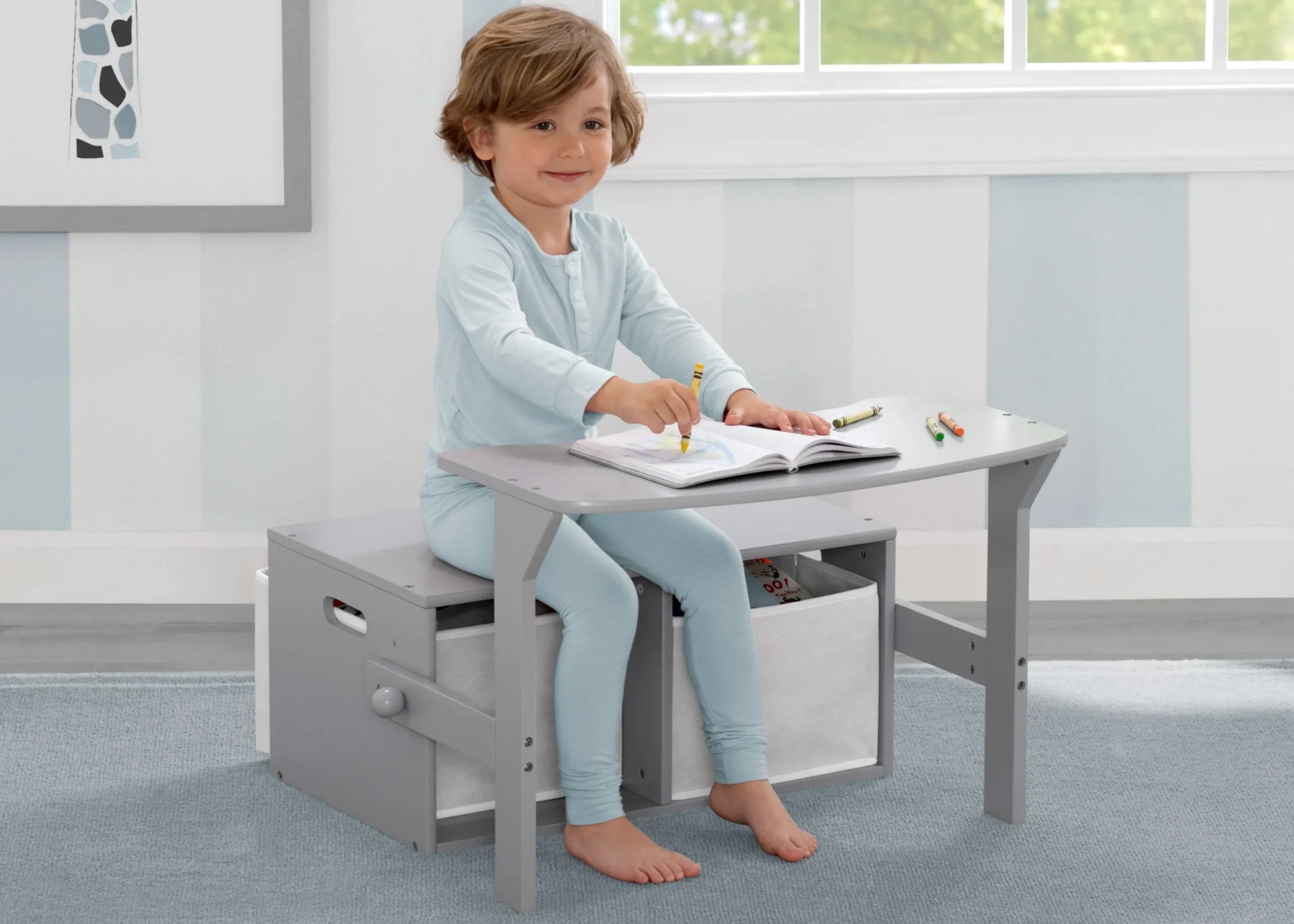 Book & Toy Storage|Kids Desks*Delta Children MySize Activity Bench