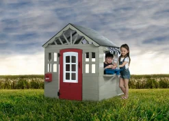 Toys & Play|Playhouses*Delta Children MySize Deluxe Outdoor Playhouse with Play Sink with Running Water, Picnic Table & Mailbox