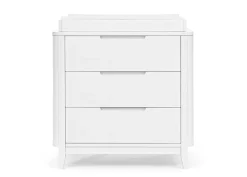 Dressers & Changing Tables|Dressers*Delta Children Noah 3 Drawer Dresser with Changing Top and Interlocking Drawers Bianca White (130)