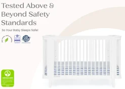 Baby Cribs*Delta Children Noah 4-in-1 Convertible Crib Bianca White (130)