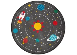 Play Rugs*Delta Children Outer Space Round Area Rug for Kids, 39-Inch