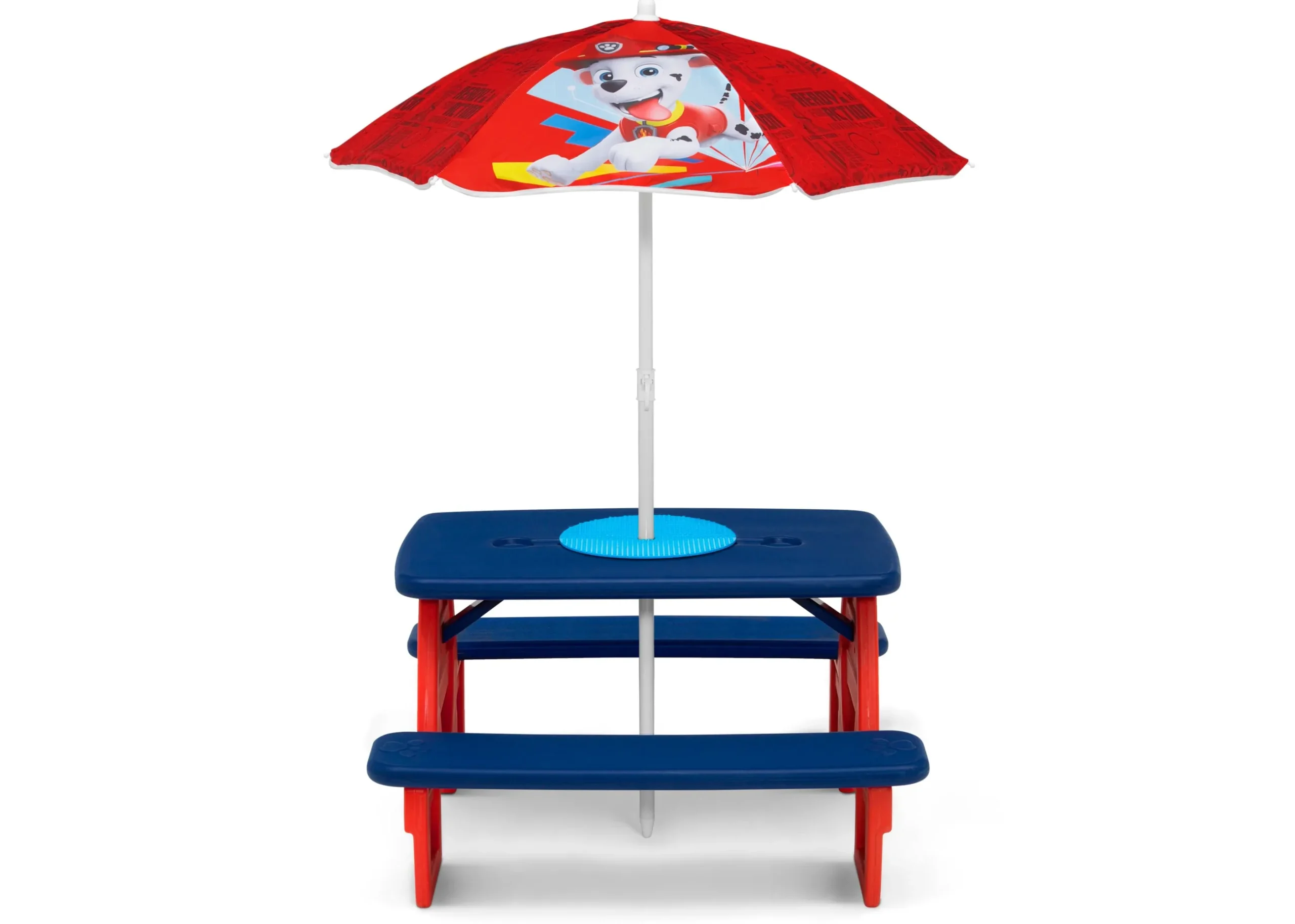 Picnic Tables*Delta Children PAW Patrol 4 Seat Activity Picnic Table with Umbrella and Lego Compatible Tabletop