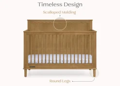 Baby Cribs*Delta Children Penelope 6-in-1 Convertible Crib Acorn (755)