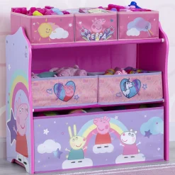 Toy Storage & Bookcases|Book & Toy Storage*Delta Children Peppa Pig 6 Bin Design and Store Toy Organizer