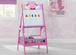 Easels*Delta Children Peppa Pig Wooden Activity Easel with Storage