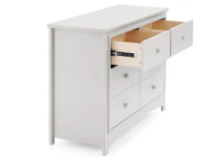 Dressers & Changing Tables|Dressers*Delta Children Perry 6 Drawer Dresser with Interlocking Drawers Moonstruck Grey (1351)