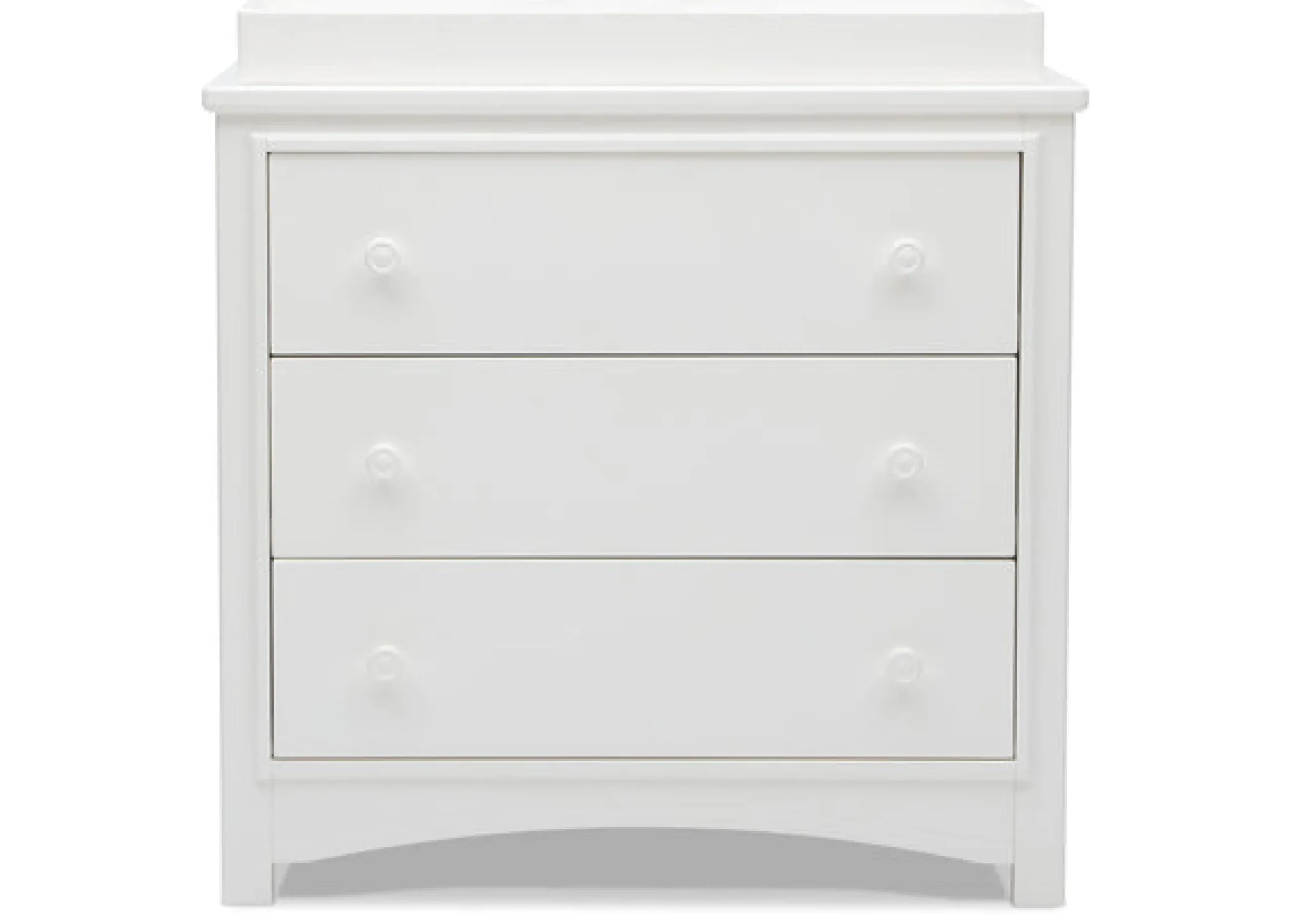 Dressers & Changing Tables|Dressers*Delta Children Perry 3 Drawer Dresser with Changing Top and Interlocking Drawers Bianca White (130)