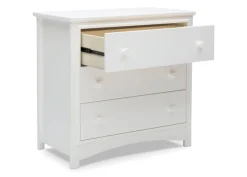 Dressers & Changing Tables|Dressers*Delta Children Perry 3 Drawer Dresser with Changing Top and Interlocking Drawers Bianca White (130)