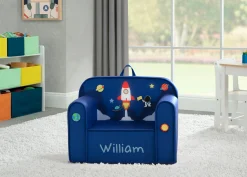 Personalization|Personalization*Delta Children Personalized Mix & Match Cozee Kids Chair with Interchangeable Patches