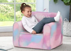 Personalization|Personalization*Delta Children Personalized Tie-Dye Cozee Chair
