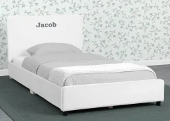 Personalization|Personalization*Delta Children Personalized Upholstered Twin Bed with Headboard