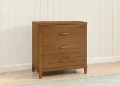 Dressers & Changing Tables|Dressers*Delta Children Phoebe 3 Drawer Dresser with Interlocking Drawers Chestnut (836)