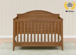 Baby Cribs*Delta Children Phoebe 6-in-1 Convertible Crib Chestnut (836)