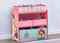 Toy Storage & Bookcases|Book & Toy Storage*Delta Children Princess 6 Bin Design and Store Toy Organizer