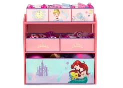 Toy Storage & Bookcases|Book & Toy Storage*Delta Children Princess 6 Bin Design and Store Toy Organizer