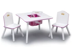 Table & Chair Sets|Table & Chair Sets*Delta Children Princess Crown Kids Chair Set and Table, White/Pink