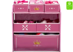 Toy Storage & Bookcases|Book & Toy Storage*Delta Children Princess Crown Multi-Bin Toy Organizer