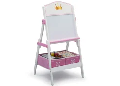 Easels*Delta Children Princess Crown Wooden Activity Easel with Storage