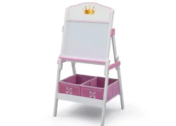 Easels*Delta Children Princess Crown Wooden Activity Easel with Storage