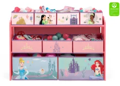 Toy Storage & Bookcases|Book & Toy Storage*Delta Children Princess Deluxe 9 Bin Design and Store Toy Organizer