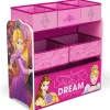 Toy Storage & Bookcases|Book & Toy Storage*Delta Children Princess Multi-Bin Toy Organizer
