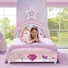 Twin Beds*Delta Children Princess Upholstered Twin Bed