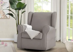 Gliders & Recliners*Delta Children Reston Nursery Glider Swivel Rocker Chair French Grey (1304)