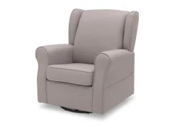 Gliders & Recliners*Delta Children Reston Nursery Glider Swivel Rocker Chair French Grey (1304)