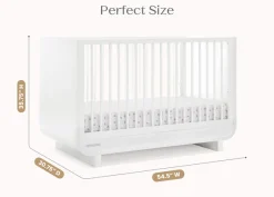 Baby Cribs*Delta Children Rhodes 4-in-1 Convertible Crib Bianca White (130)